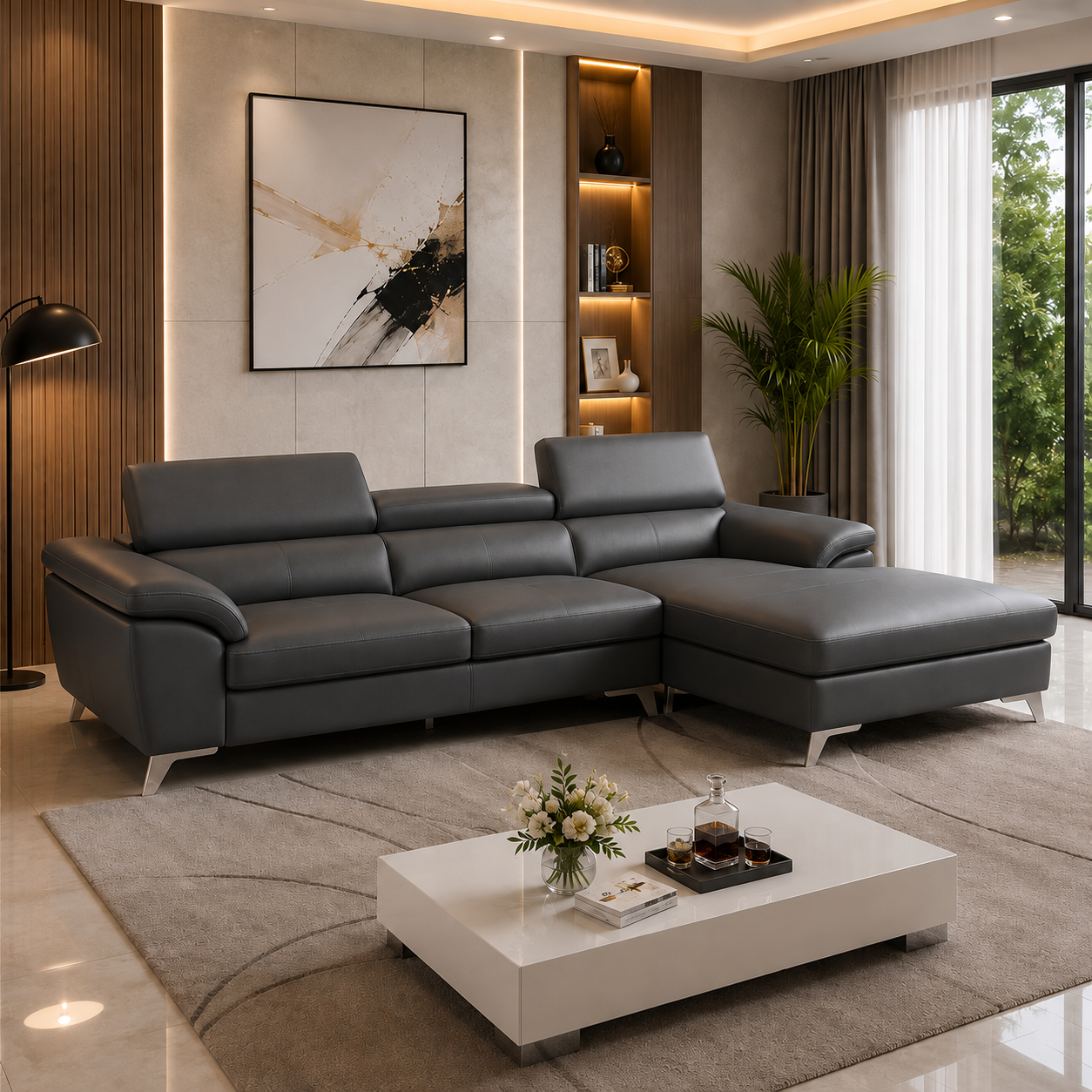 Sofa Da Hàn Quốc – A100