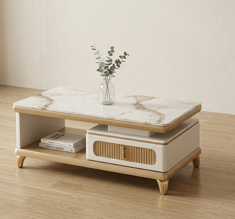 Bàn Sofa Mặt Đá Nhập – BT129