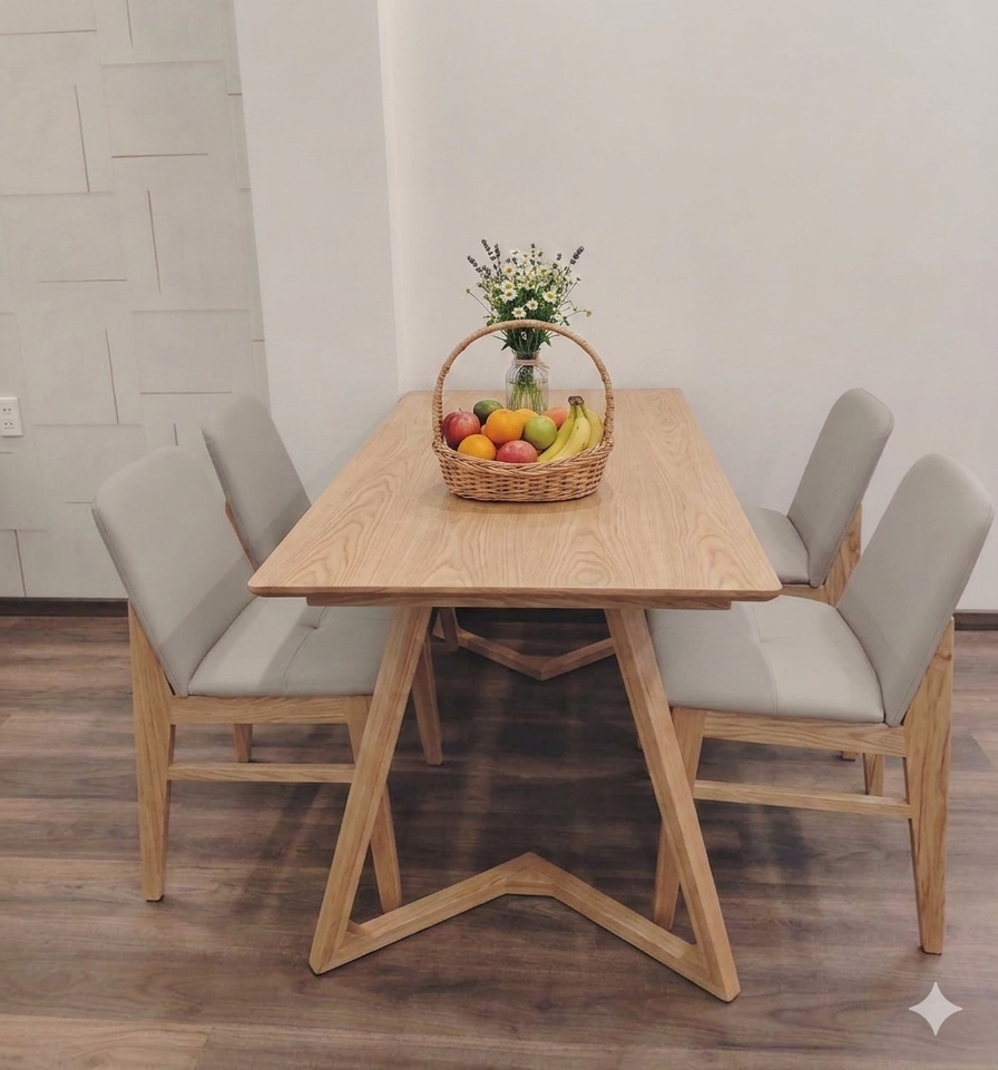 Bàn Ăn Cao Cấp 4 Ghế – Z156