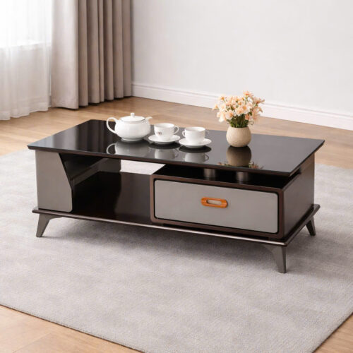 Bàn Gỗ Mặt Kính – BT101