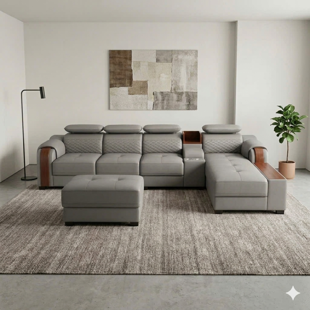 Sofa Góc Da Cao Cấp – A22