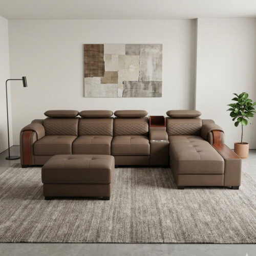 Sofa Góc Da Cao Cấp – A22