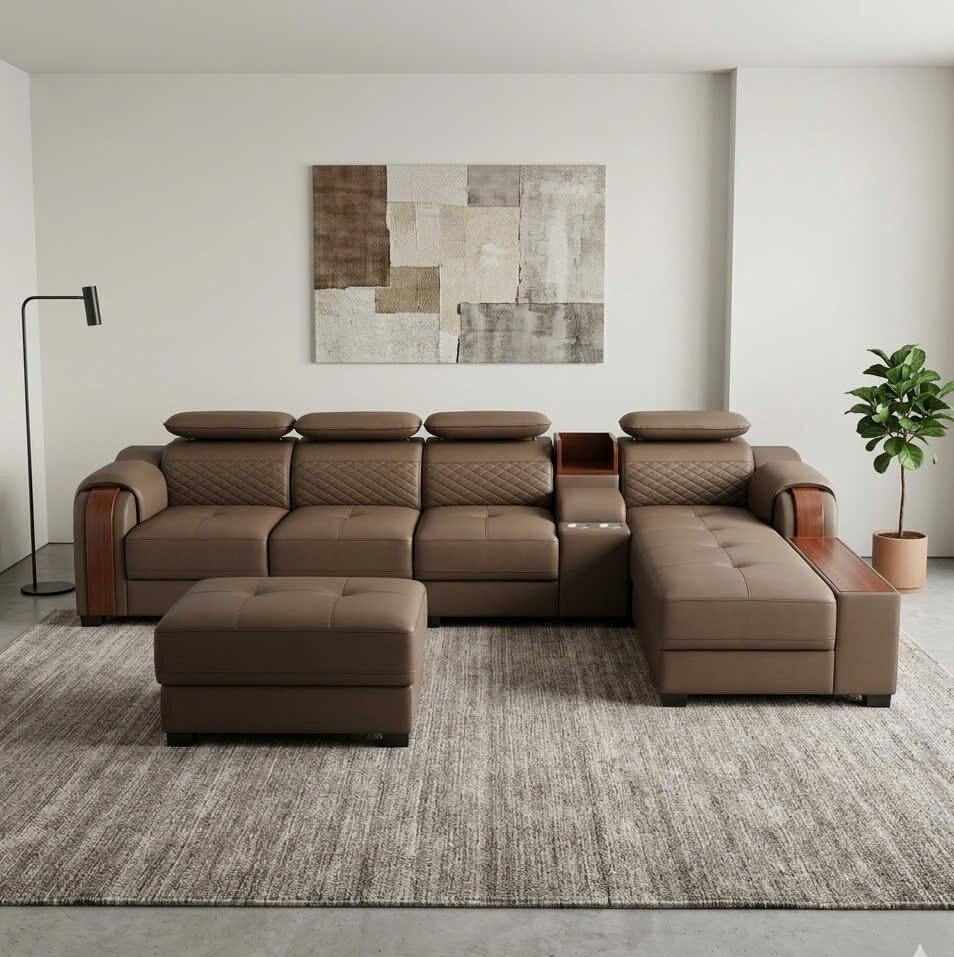 Sofa Góc Da Cao Cấp – A22