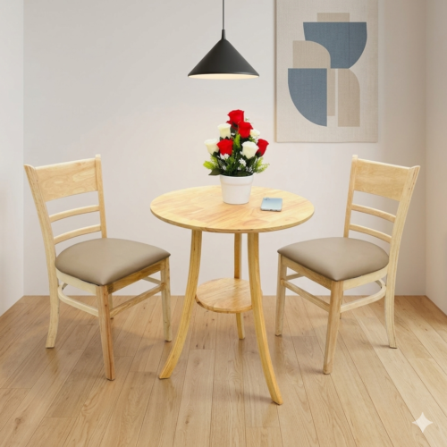 Bàn Ăn Cabin 2 Ghế Bàn Tròn – Z62