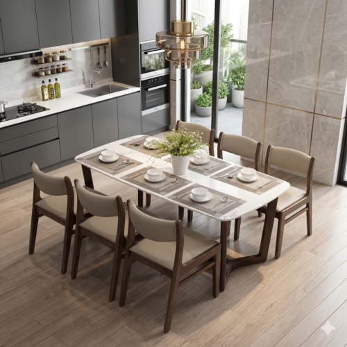 Bộ Bàn Ăn 6 Ghế Bella – Z61