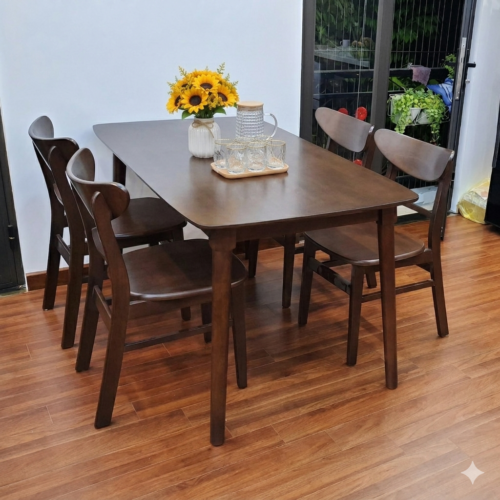 Bộ Bàn Ăn Mango Hiện Đại 6 Ghế Gỗ – Z54