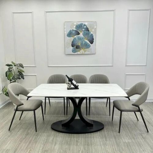 Bàn Ăn Mặt Đá Cao Cấp 4 Ghế King – Z159