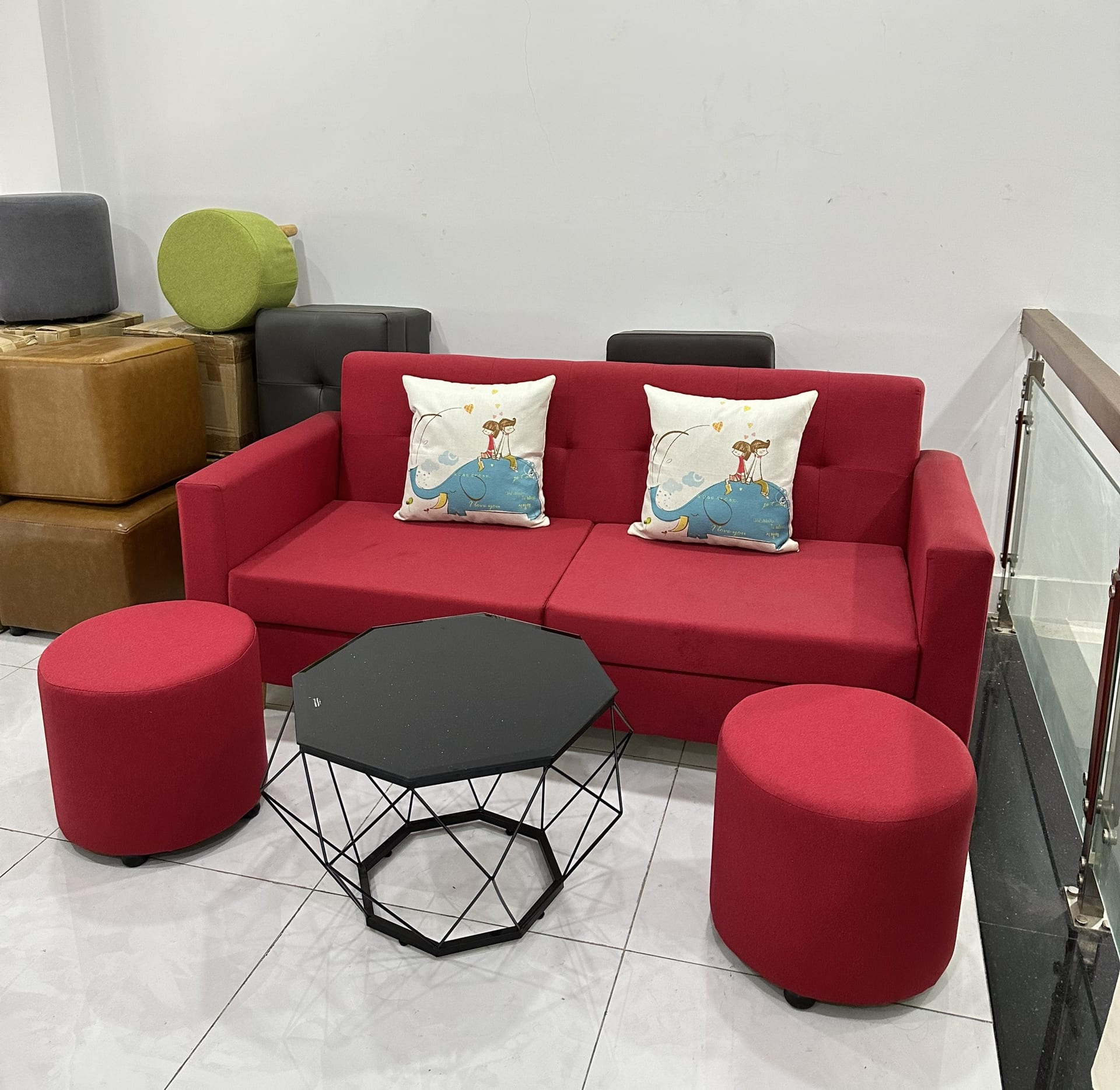 Bộ Sofa Màu Đỏ