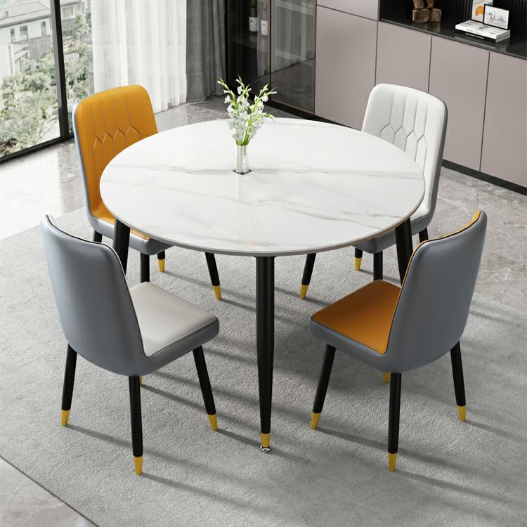 Bàn Ăn Tròn Mặt Đá 4 Ghế Monet – Z145