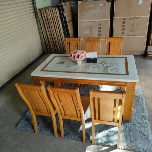 Bộ Bàn Ăn Mặt Đá Nhập Khẩu – Z144