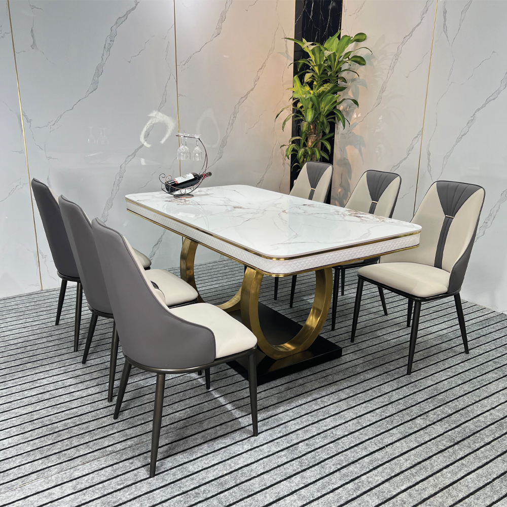 Bàn Ăn Mặt đá Luxury 6 Ghế Yatoro – Z142