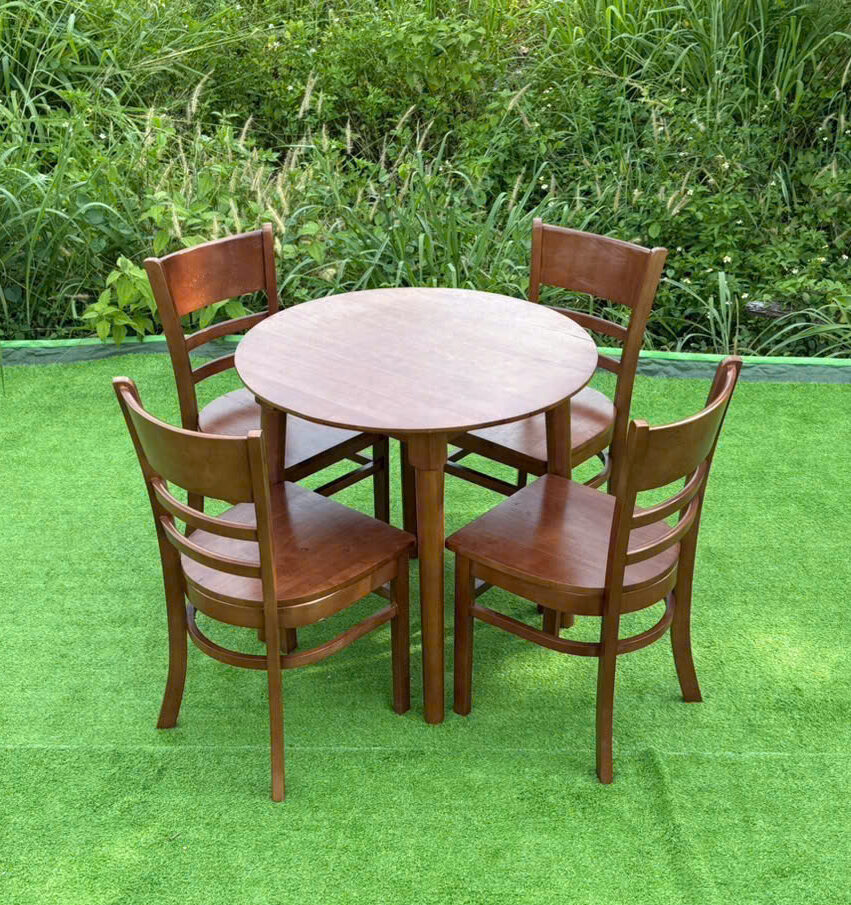 BỘ BÀN ĂN 4 GHẾ GỖ – Z39