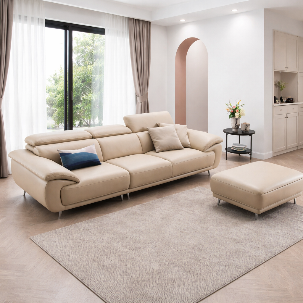 Sofa Băng Kèm Đôn – SB23