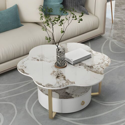 Bàn Trà Sofa Hình Bông Hoa – BT34