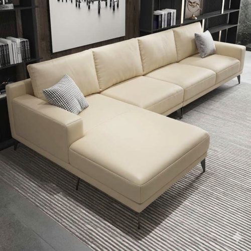 Sofa Góc  L Màu Kem – SG02