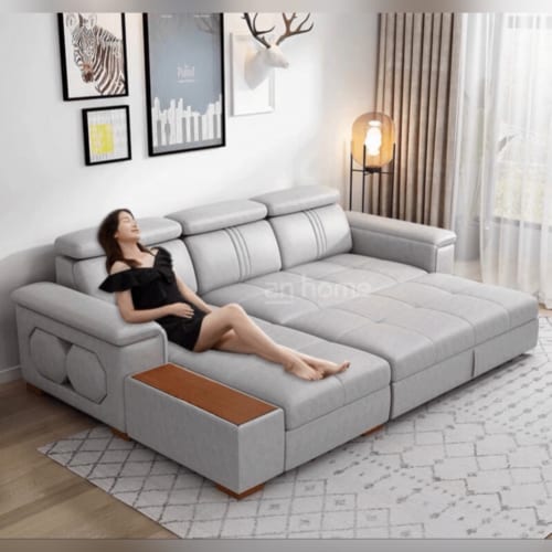 Sofa Giường Góc Đa Năng Đầu Bật MD46