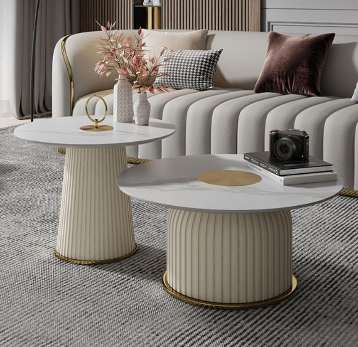 Bàn Sofa Tròn Đôi Nhập Khẩu – BT23