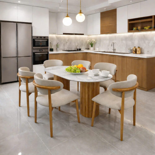 Bộ Bàn Ăn Cơm Gia Đình Giá Rẻ Đẹp – Z15