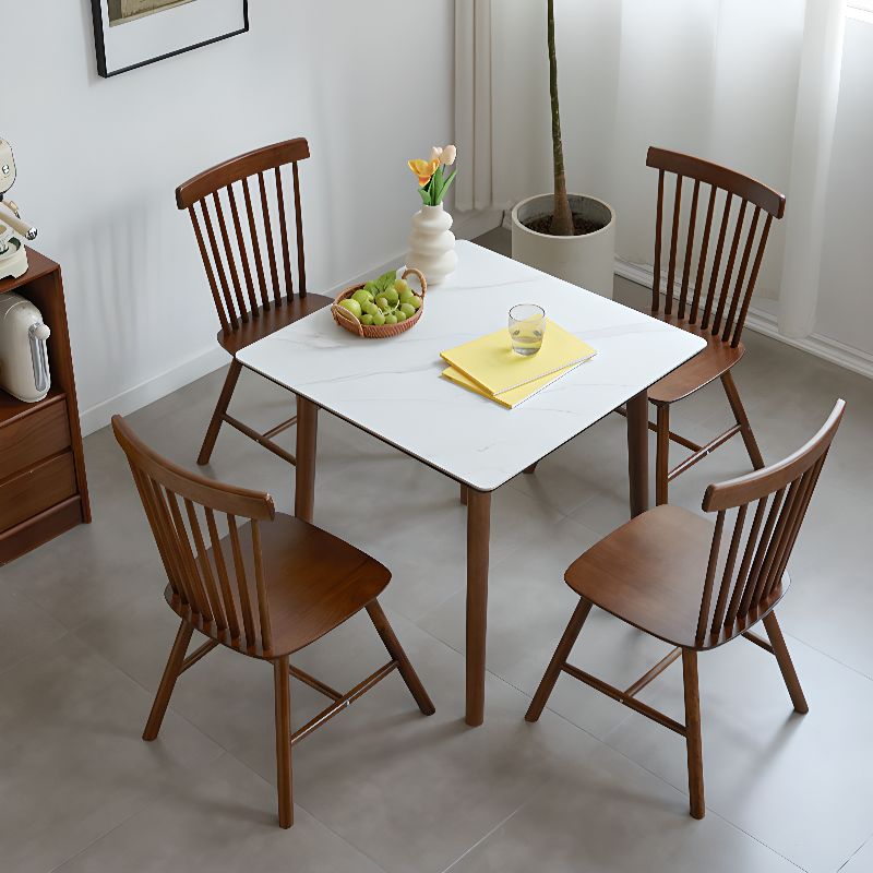 Bộ Bàn Ăn Mặt Đá Vuông 4 Ghế – Z139