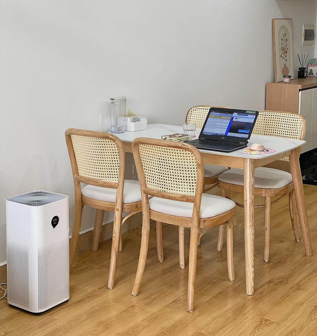 Bộ Bàn Ăn 4 Ghế Thonet Tựa Mây – Z127