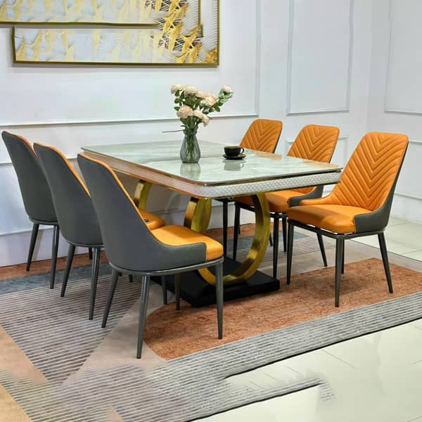 BỘ BÀN ĂN MẠ VÀNG SANG TRỌNG – Z138