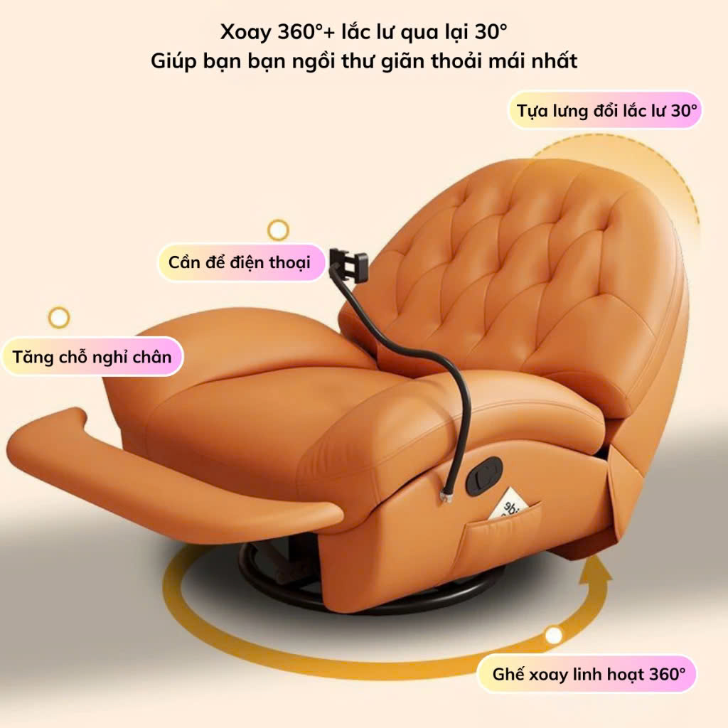 Ghế Sofa Thư Giãn Da PU – TG05