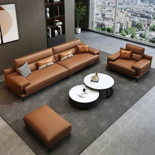 Bộ Sofa Da Văn Phòng Mẫu Mới – KB14