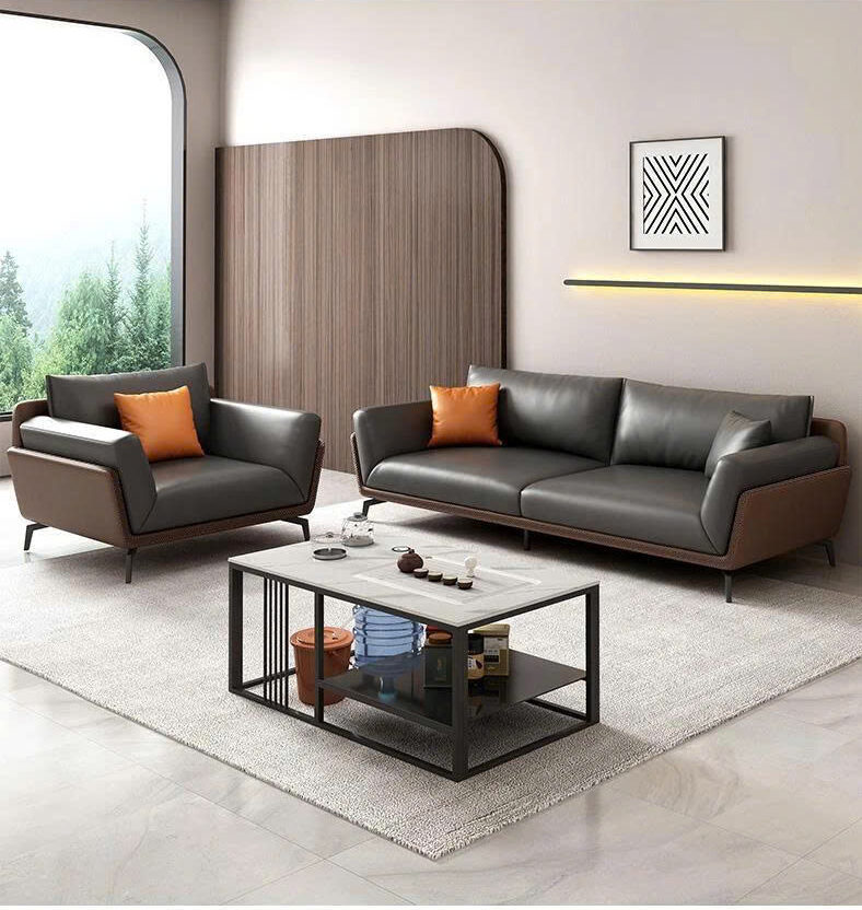 Sofa Văn Phòng Da Công Nghiệp – KB13