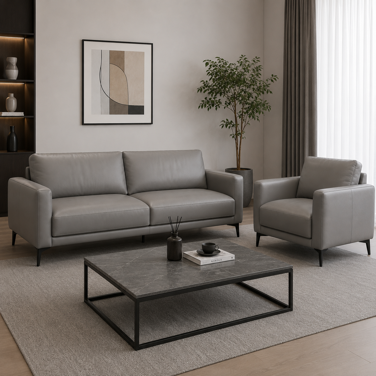 Sofa Tiếp Khách Văn Phòng Hiện Đại – KB12