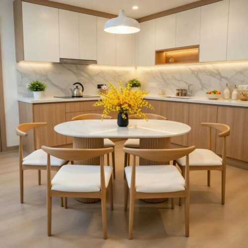 Bộ Bàn 6 Ghế Ăn Phong Cách Hiện Đại – Z05