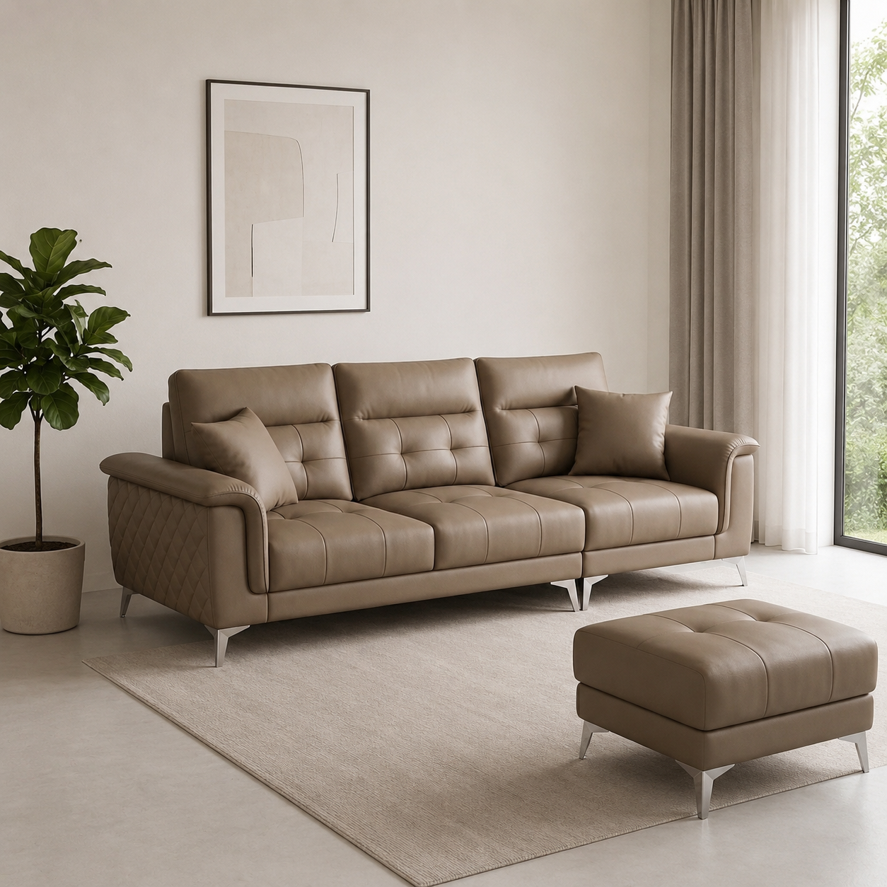 Sofa Băng Da 3 Chỗ Ngồi – SB07