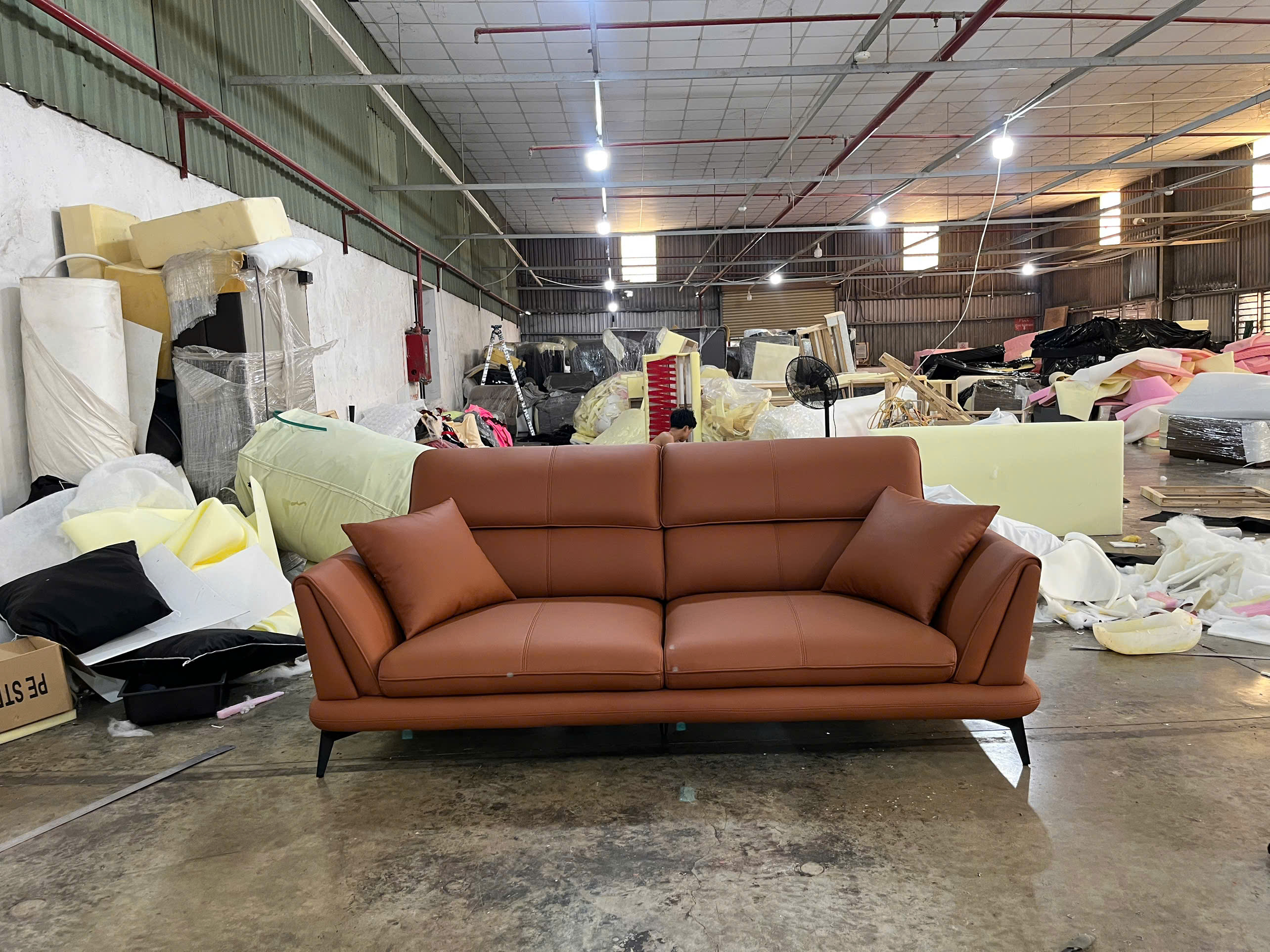 Ghế Sofa Văng Da Hàn Hiện Đại – SB02