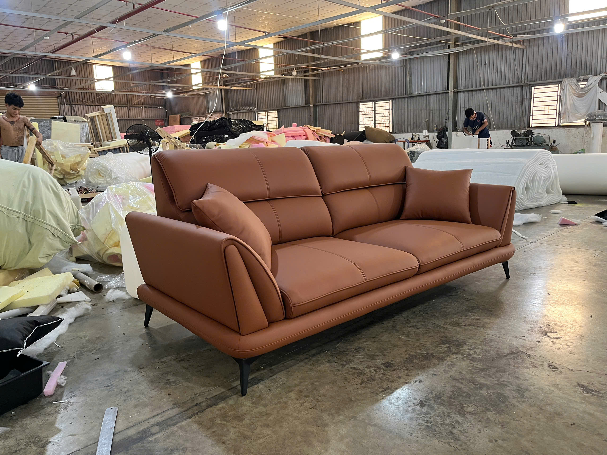 Ghế Sofa Văng Da Hàn Hiện Đại – SB02