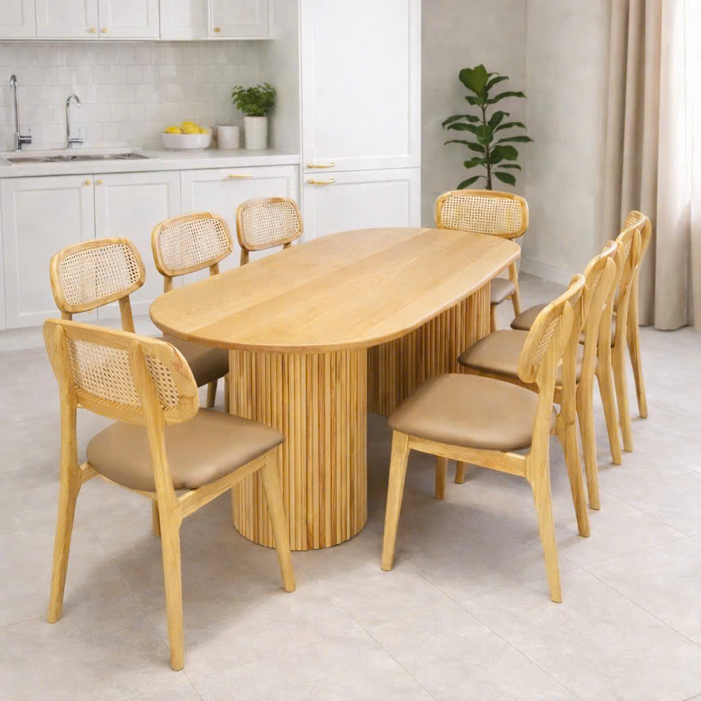 Bàn Ăn Gỗ 8 Ghế Gỗ Hiện Đại – Z23
