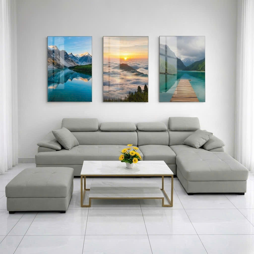 Sofa Góc L Da Chống Trầy Chống Mực Thanh lý
