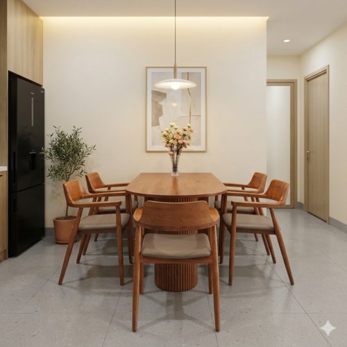 Bộ Bàn Ăn 5 Ghế Phong Cách Hiện Đại – Z18
