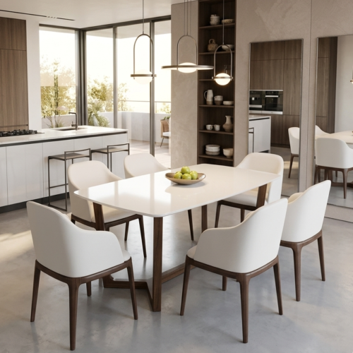 Bàn Ăn Mặt Đá 6 Ghế – Z19