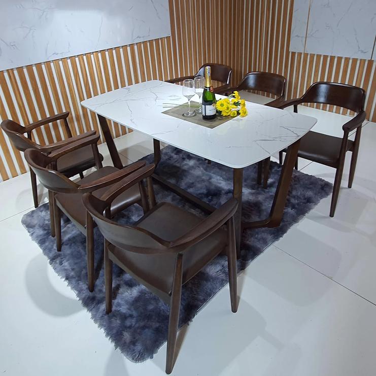 Bộ Bàn Ăn Mặt Đá 6 Ghế – Z17