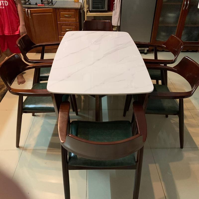 Bộ Bàn Ăn Mặt Đá 6 Ghế – Z17