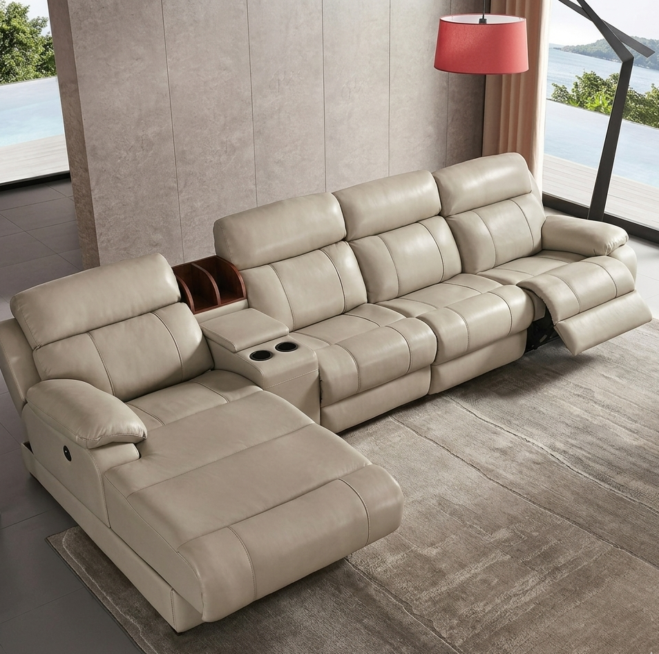 Sofa Thư Giãn Chỉnh Điện Da Bò – TG12