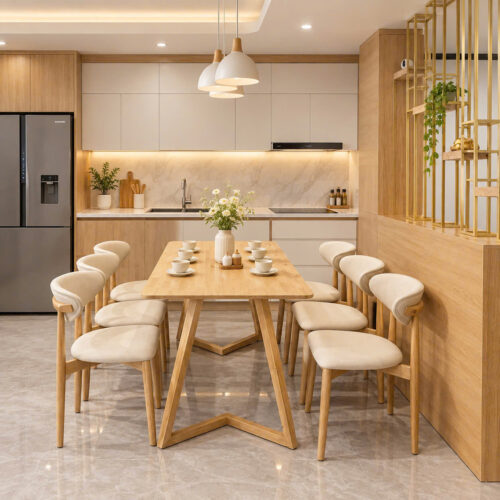 Bộ Bàn Ăn 6 Ghế Hiện Đại – Z88